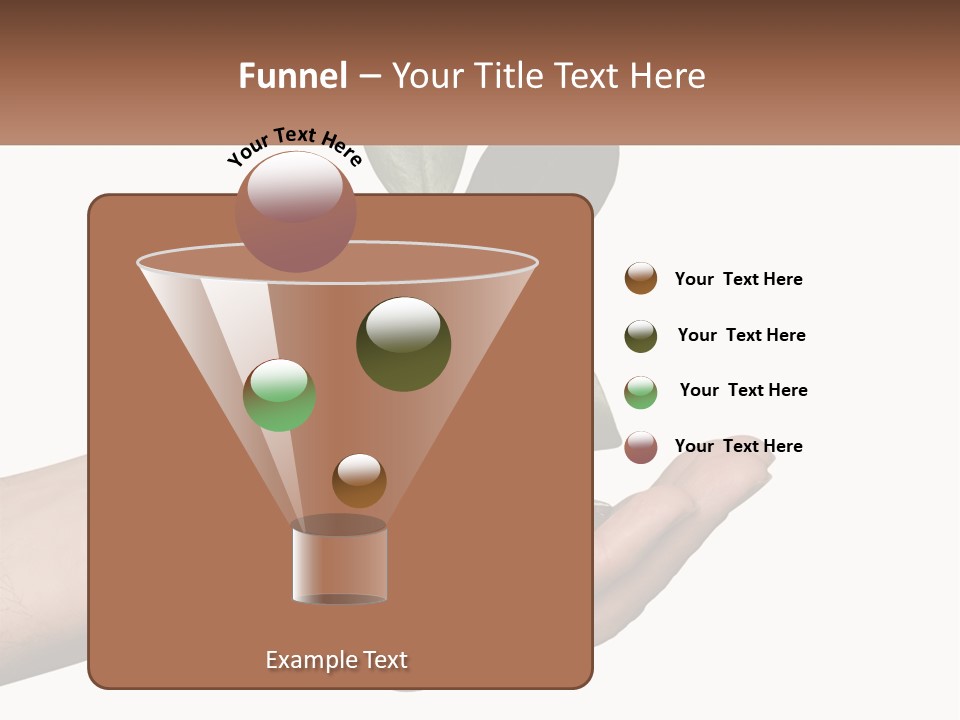 A Person Holding A Plant With Coins In Their Hands PowerPoint Template