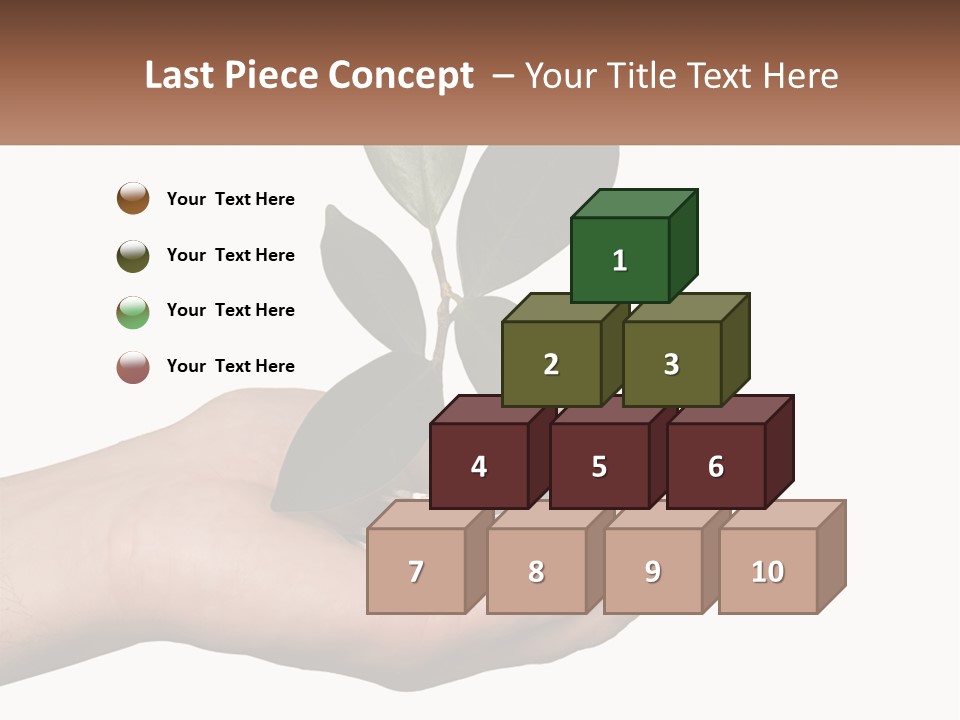 A Person Holding A Plant With Coins In Their Hands PowerPoint Template