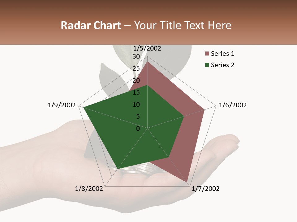 A Person Holding A Plant With Coins In Their Hands PowerPoint Template