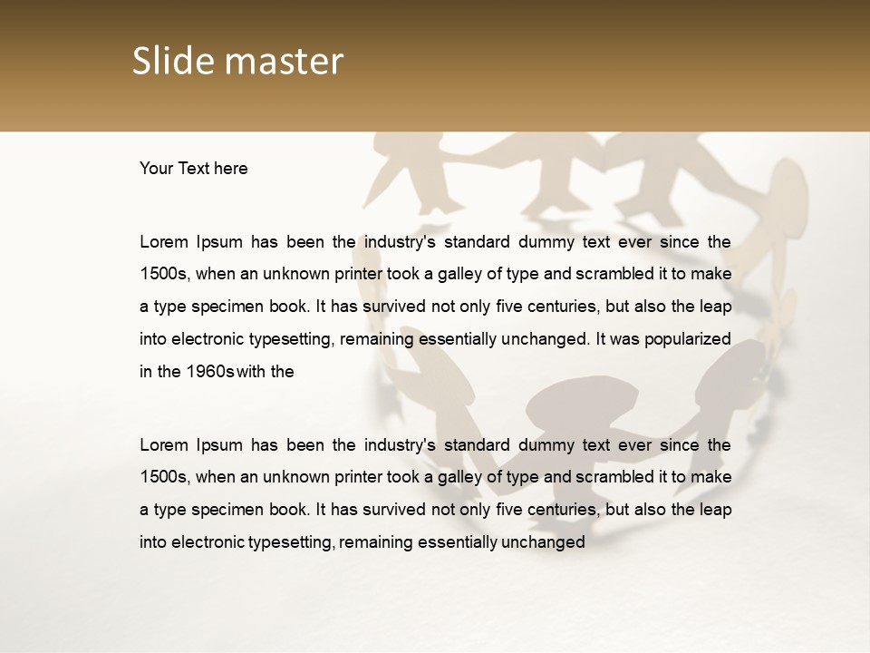 A Group Of People Holding Hands In A Circle PowerPoint Template