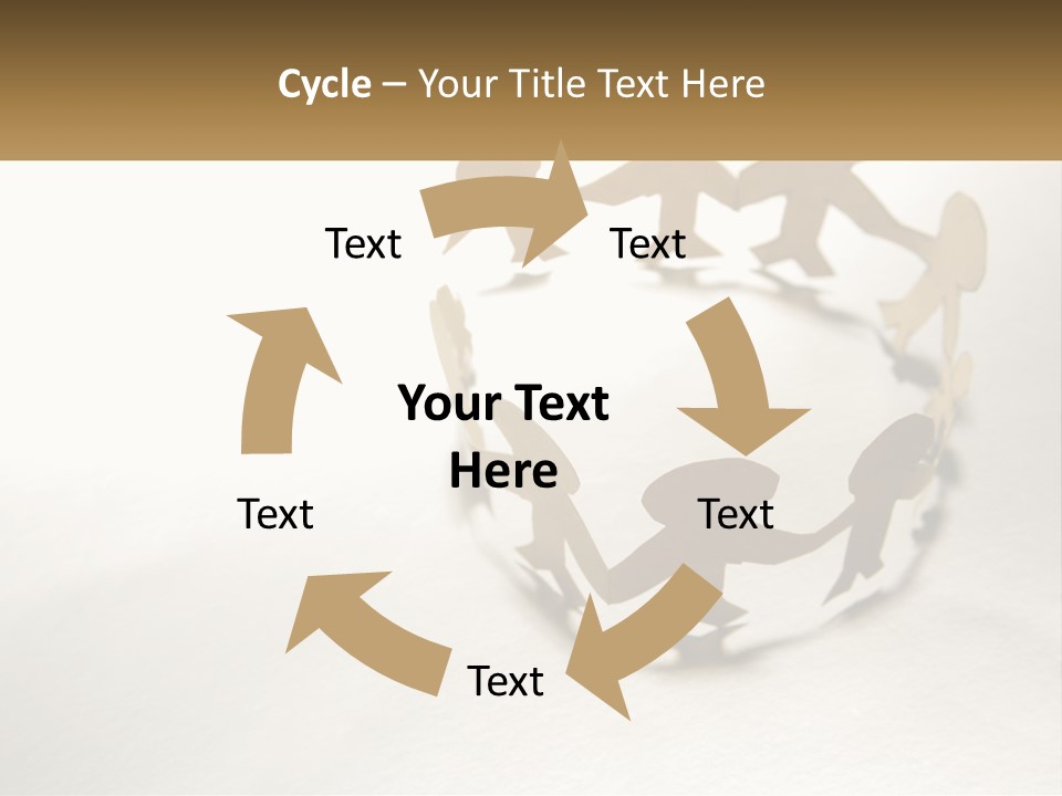 A Group Of People Holding Hands In A Circle PowerPoint Template