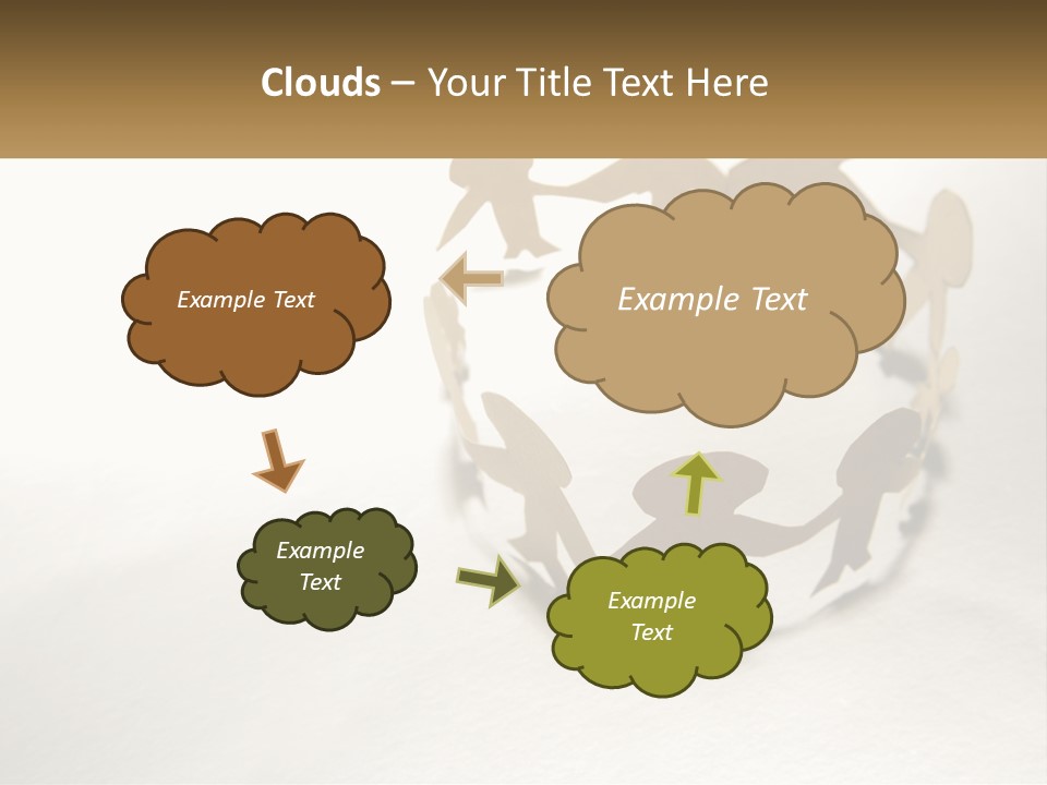 A Group Of People Holding Hands In A Circle PowerPoint Template