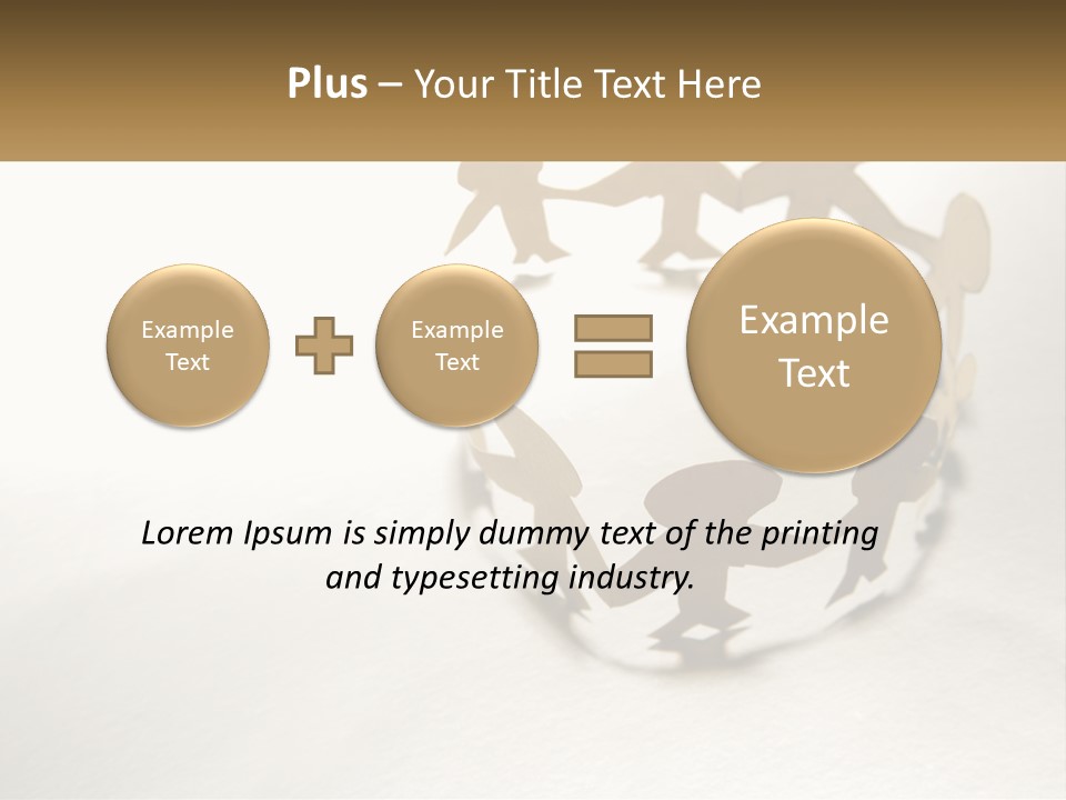 A Group Of People Holding Hands In A Circle PowerPoint Template