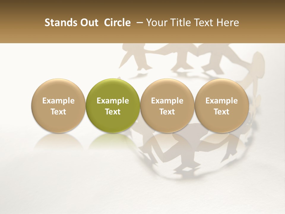 A Group Of People Holding Hands In A Circle PowerPoint Template