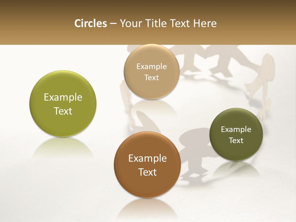 A Group Of People Holding Hands In A Circle PowerPoint Template