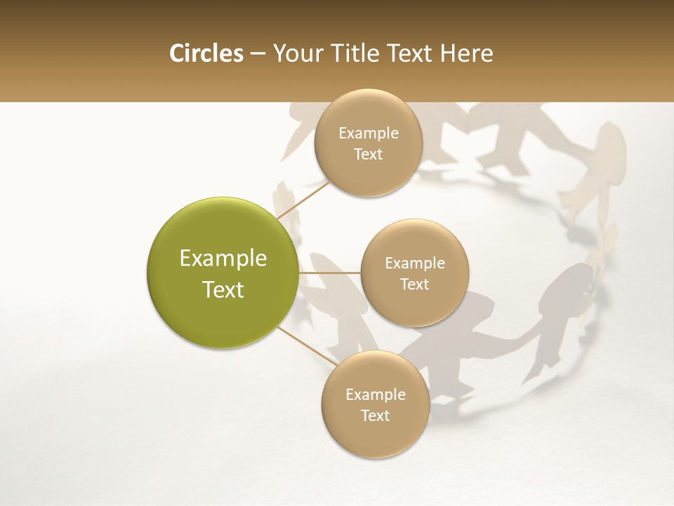 A Group Of People Holding Hands In A Circle PowerPoint Template