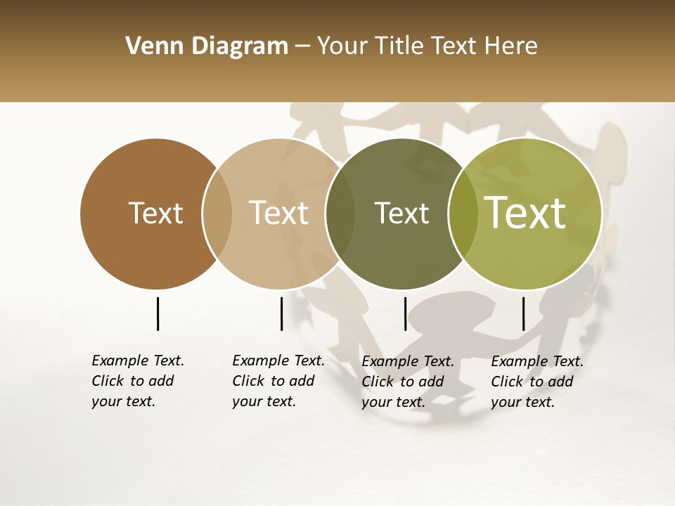 A Group Of People Holding Hands In A Circle PowerPoint Template