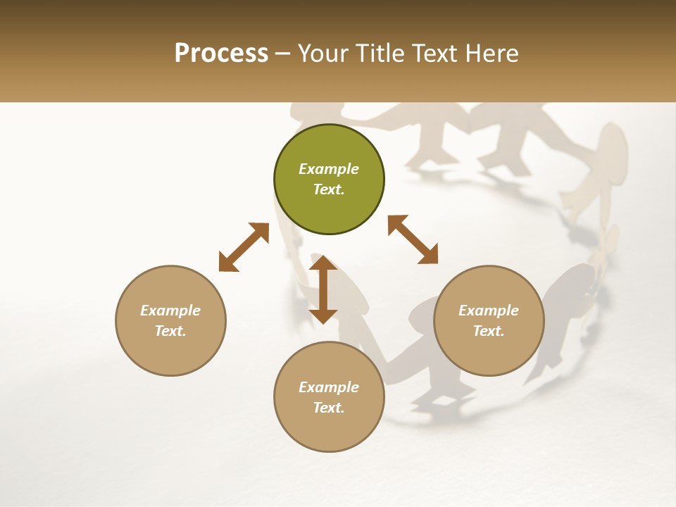 A Group Of People Holding Hands In A Circle PowerPoint Template
