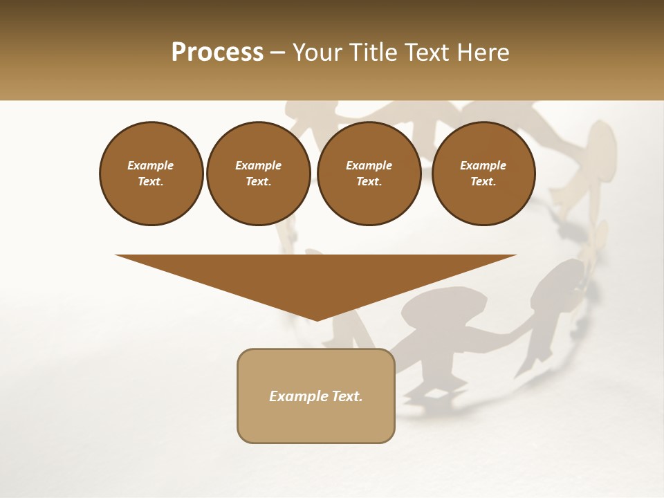 A Group Of People Holding Hands In A Circle PowerPoint Template