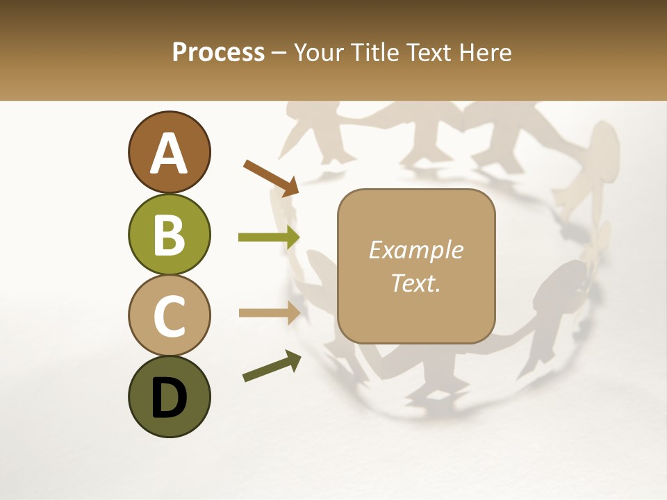 A Group Of People Holding Hands In A Circle PowerPoint Template