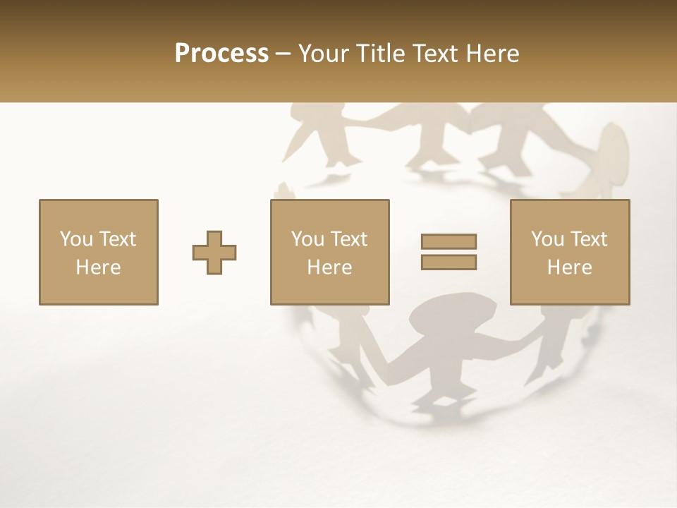 A Group Of People Holding Hands In A Circle PowerPoint Template