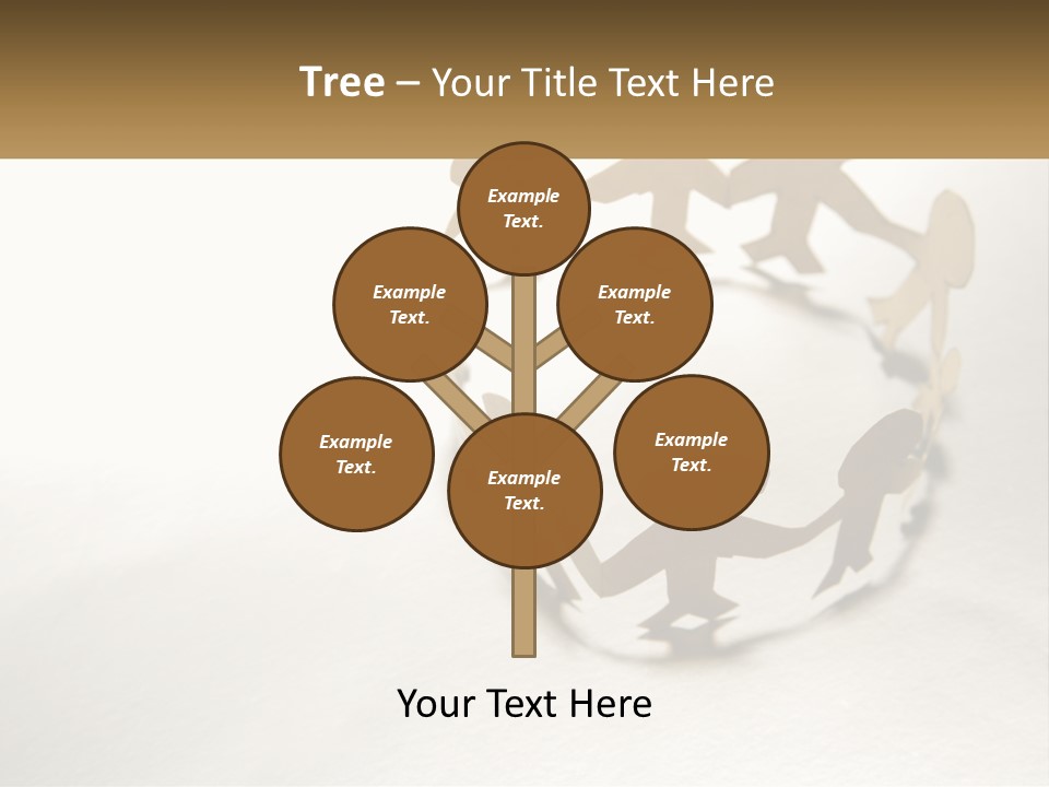 A Group Of People Holding Hands In A Circle PowerPoint Template