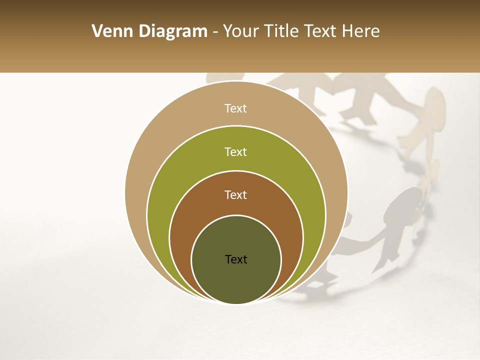 A Group Of People Holding Hands In A Circle PowerPoint Template