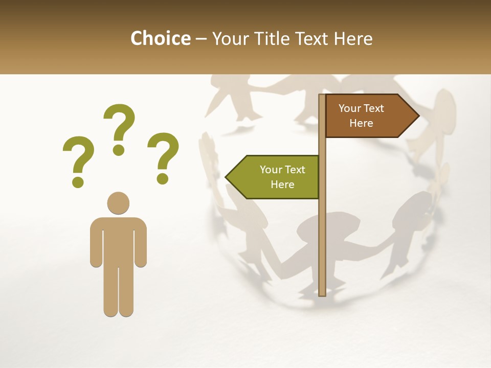 A Group Of People Holding Hands In A Circle PowerPoint Template