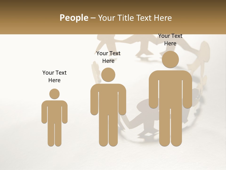 A Group Of People Holding Hands In A Circle PowerPoint Template