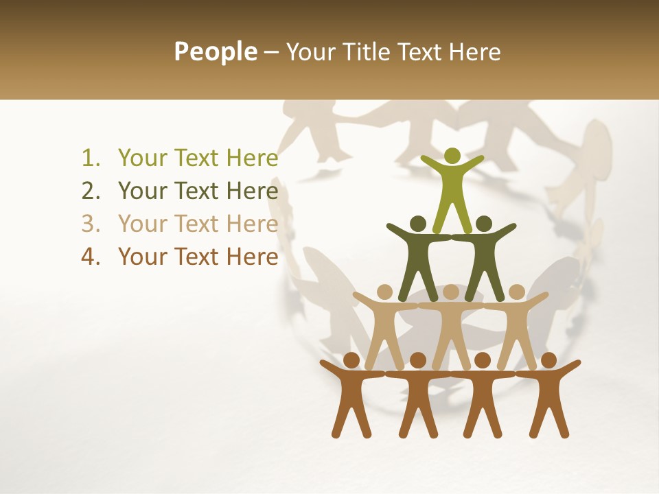 A Group Of People Holding Hands In A Circle PowerPoint Template