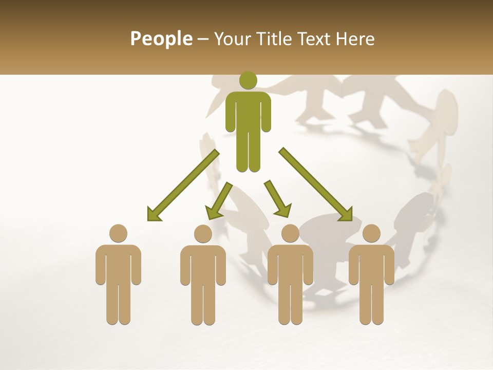 A Group Of People Holding Hands In A Circle PowerPoint Template