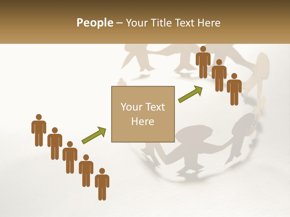 A Group Of People Holding Hands In A Circle PowerPoint Template