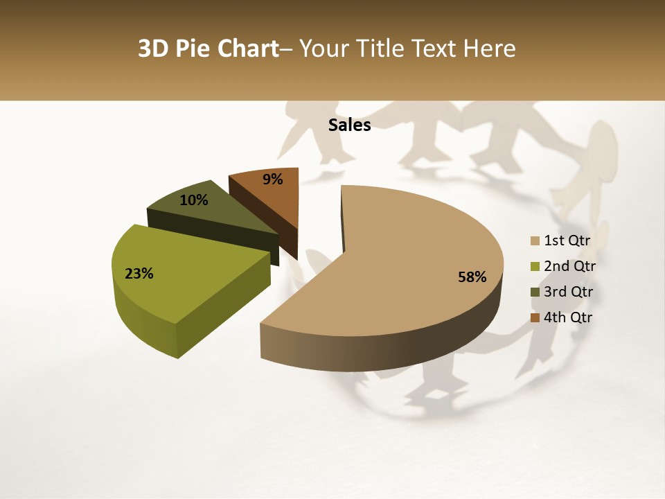 A Group Of People Holding Hands In A Circle PowerPoint Template