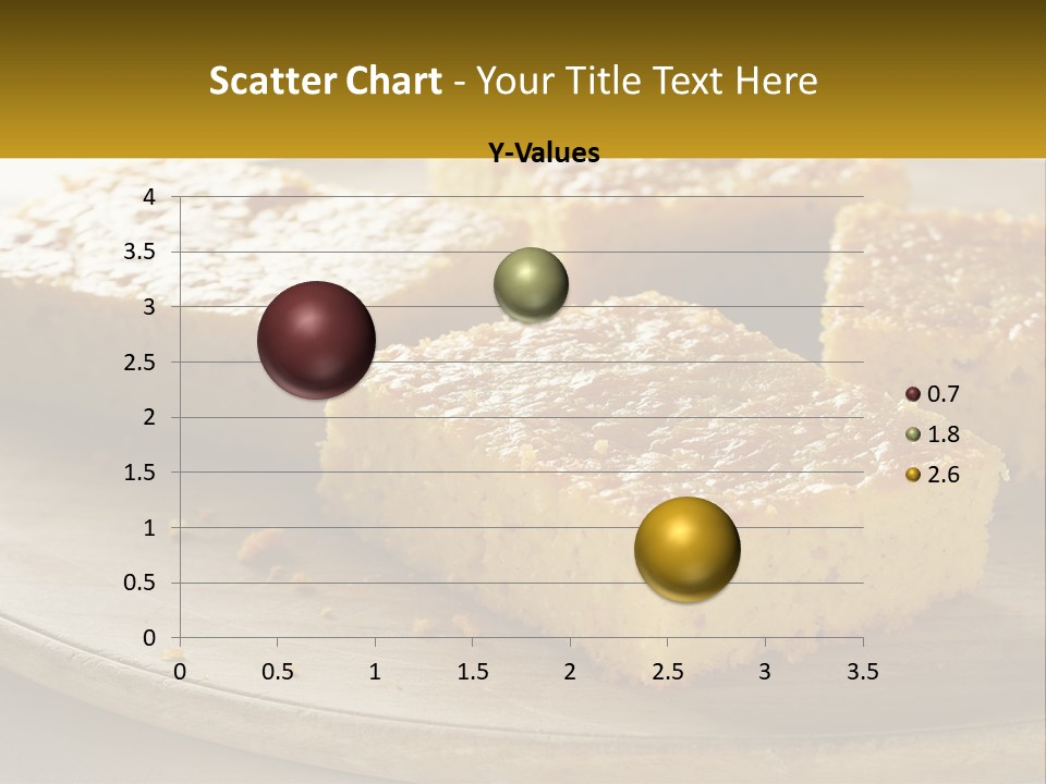 A Wooden Plate Topped With Pieces Of Cake PowerPoint Template