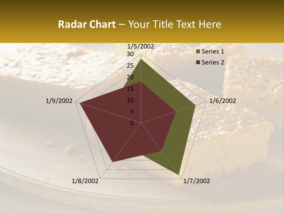 A Wooden Plate Topped With Pieces Of Cake PowerPoint Template