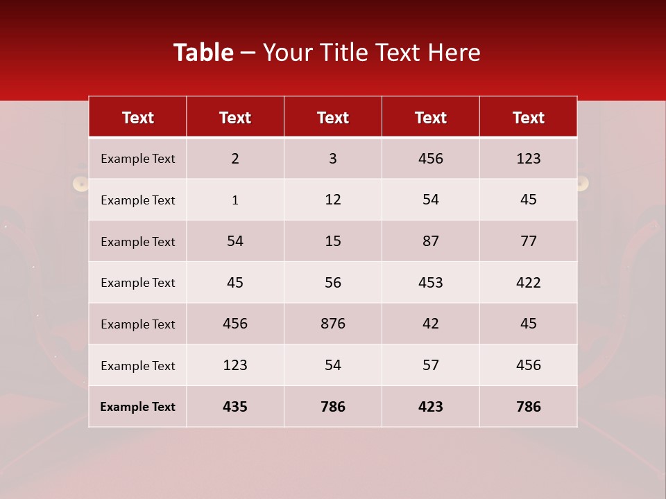 A Red Room With Two Chairs And A Television PowerPoint Template