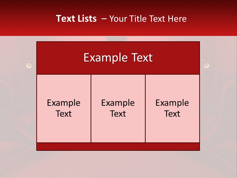 A Red Room With Two Chairs And A Television PowerPoint Template