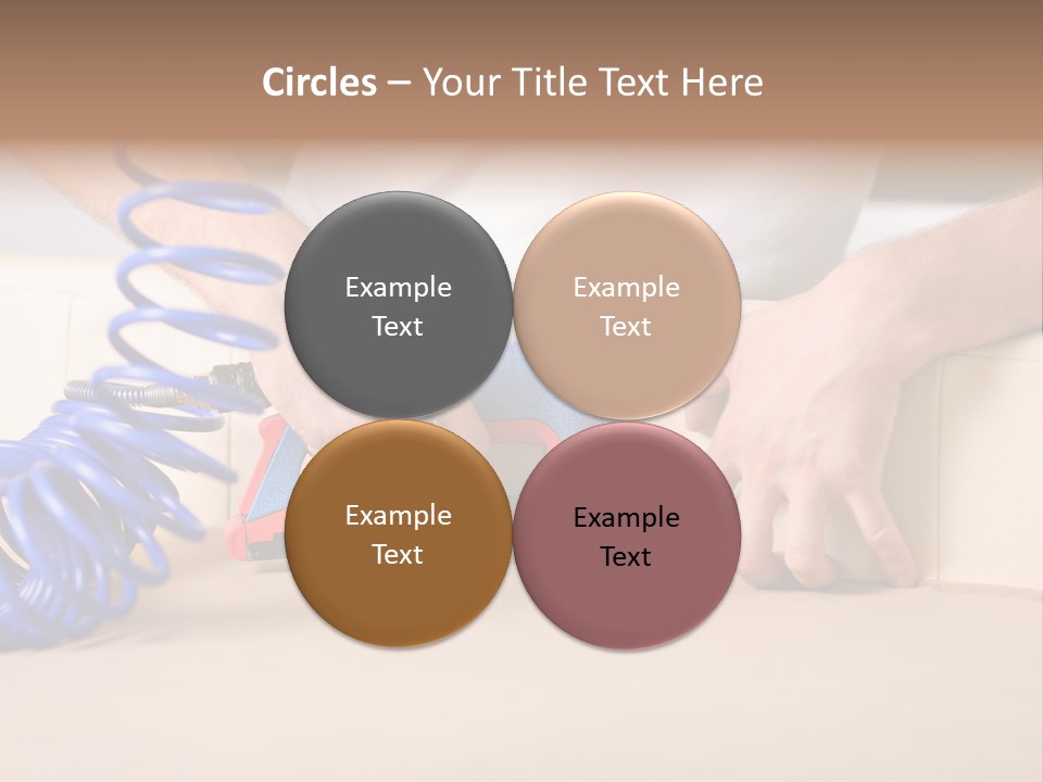 A Person Using A Power Tool On A Piece Of Furniture PowerPoint Template