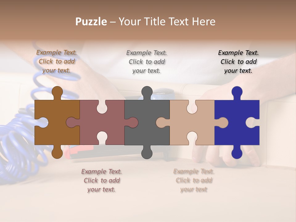 A Person Using A Power Tool On A Piece Of Furniture PowerPoint Template