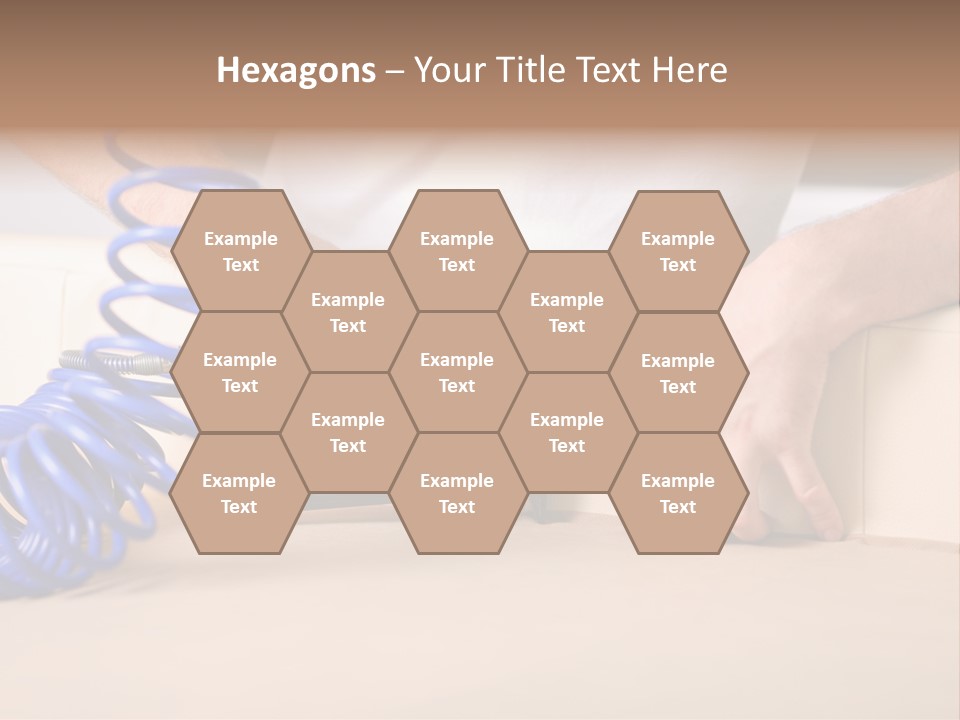 A Person Using A Power Tool On A Piece Of Furniture PowerPoint Template