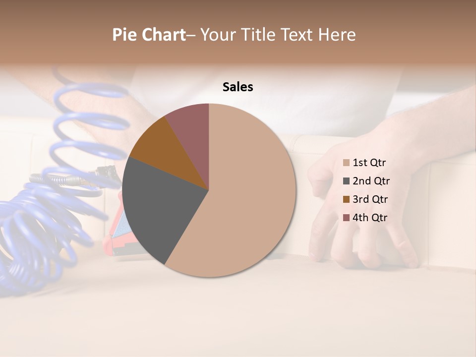A Person Using A Power Tool On A Piece Of Furniture PowerPoint Template