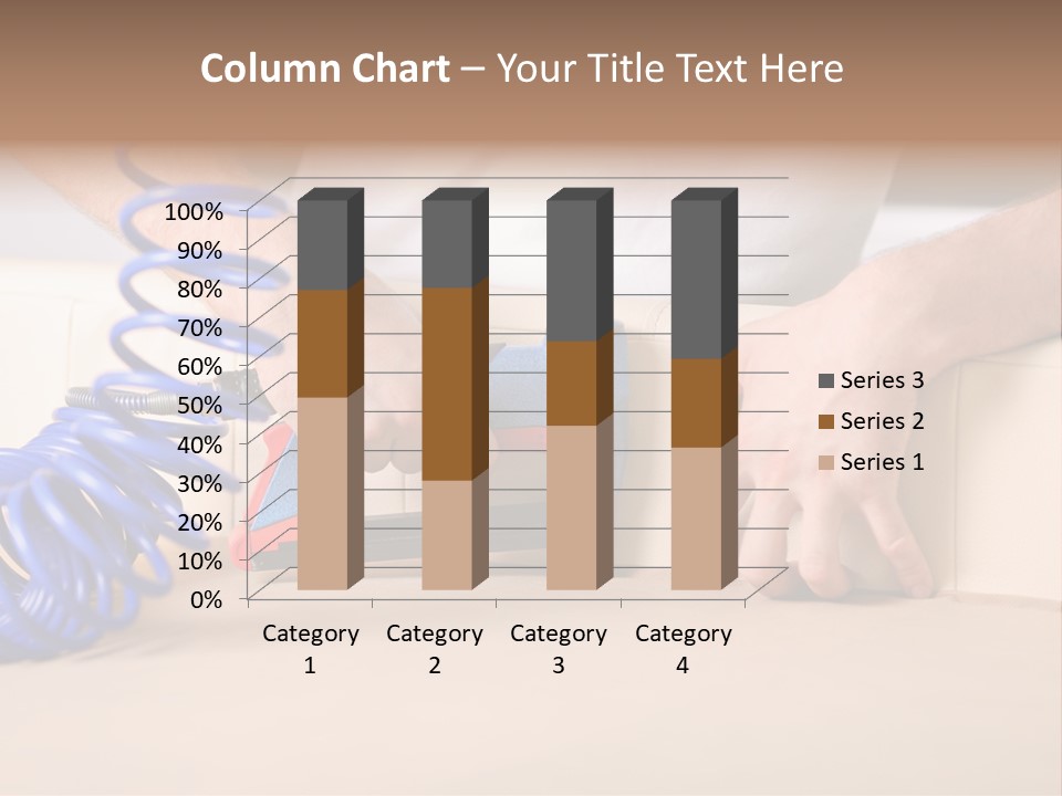 A Person Using A Power Tool On A Piece Of Furniture PowerPoint Template
