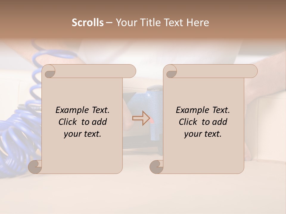 A Person Using A Power Tool On A Piece Of Furniture PowerPoint Template