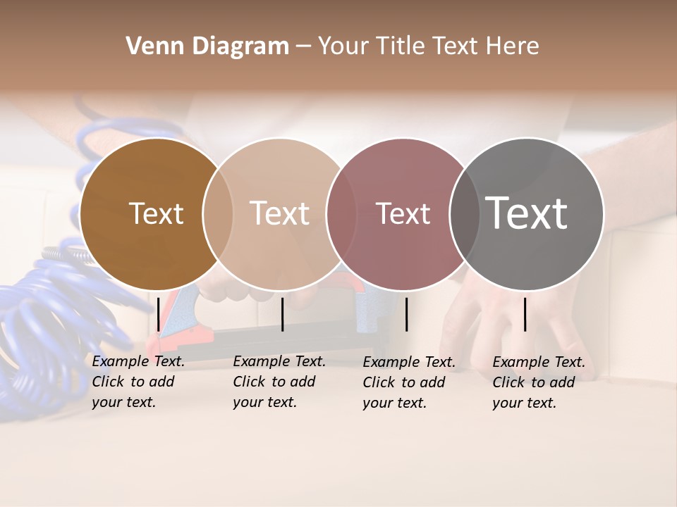 A Person Using A Power Tool On A Piece Of Furniture PowerPoint Template