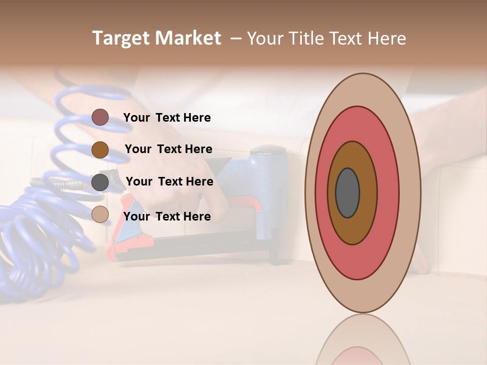 A Person Using A Power Tool On A Piece Of Furniture PowerPoint Template