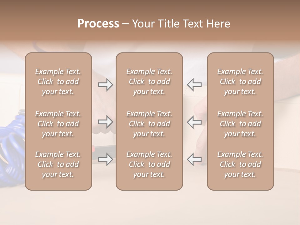 A Person Using A Power Tool On A Piece Of Furniture PowerPoint Template