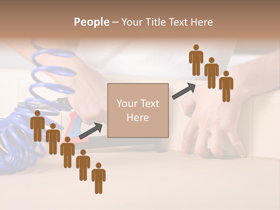 A Person Using A Power Tool On A Piece Of Furniture PowerPoint Template