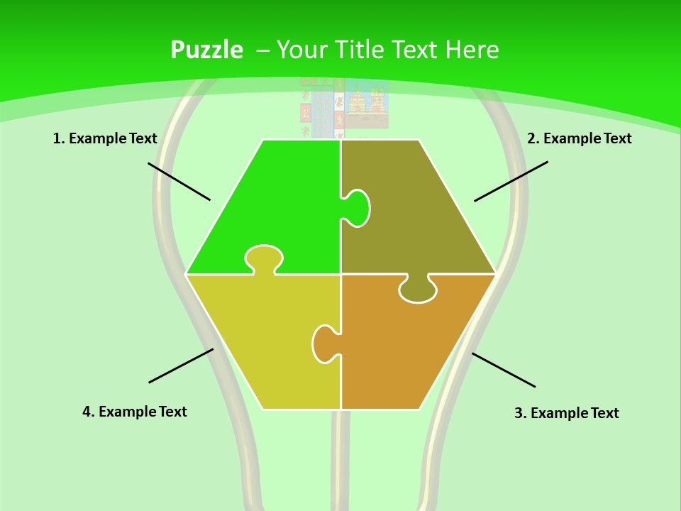 A Light Bulb With A Globe Inside Of It PowerPoint Template