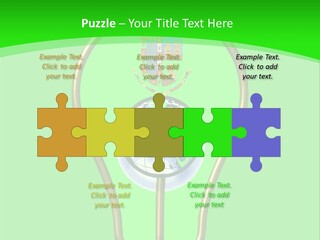 A Light Bulb With A Globe Inside Of It PowerPoint Template