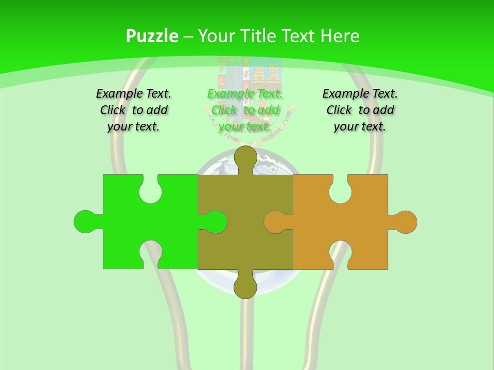 A Light Bulb With A Globe Inside Of It PowerPoint Template