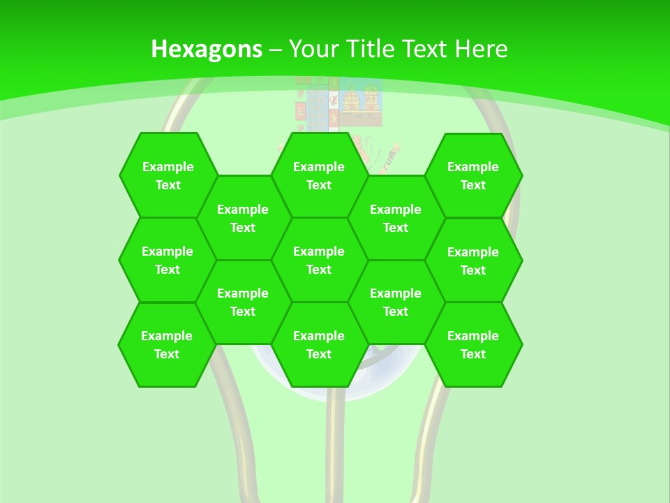 A Light Bulb With A Globe Inside Of It PowerPoint Template