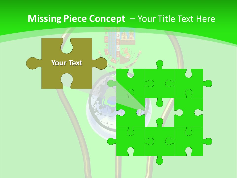 A Light Bulb With A Globe Inside Of It PowerPoint Template