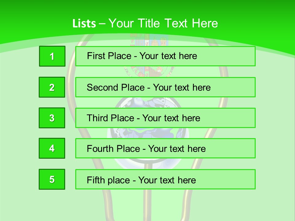 A Light Bulb With A Globe Inside Of It PowerPoint Template