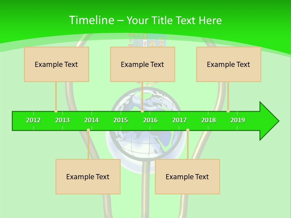 A Light Bulb With A Globe Inside Of It PowerPoint Template
