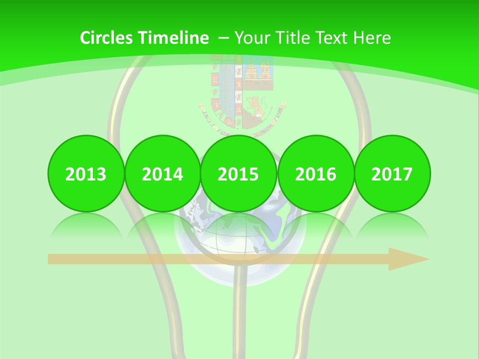 A Light Bulb With A Globe Inside Of It PowerPoint Template