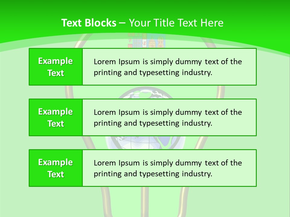 A Light Bulb With A Globe Inside Of It PowerPoint Template