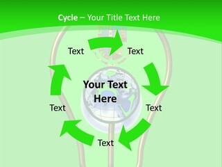 A Light Bulb With A Globe Inside Of It PowerPoint Template