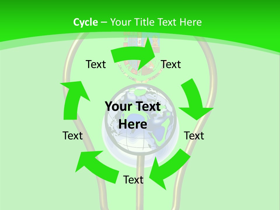 A Light Bulb With A Globe Inside Of It PowerPoint Template