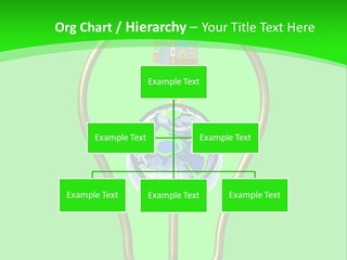 A Light Bulb With A Globe Inside Of It PowerPoint Template