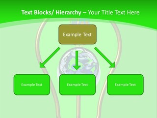 A Light Bulb With A Globe Inside Of It PowerPoint Template